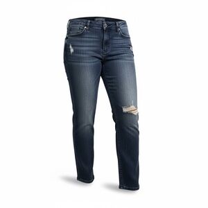 Democracy Ab Solution Dark Blue Distressed Skinny Jeans